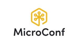 Yellow logo of Microconf